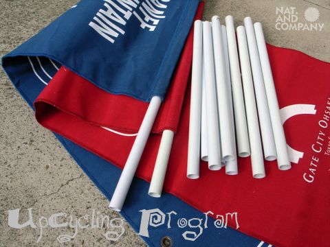 Upcycle Flags Reuse Poles